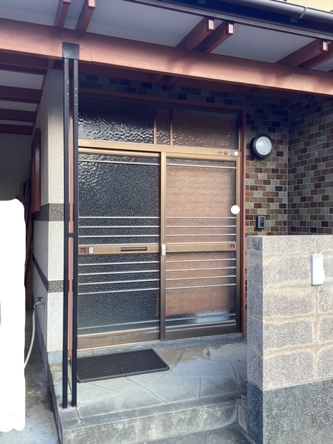 さくらエステート 大牟田店の大牟田では玄関引戸のリフォームが多いです。の施工前の写真1